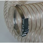 Close up of 100QAHC quick release hose clamp