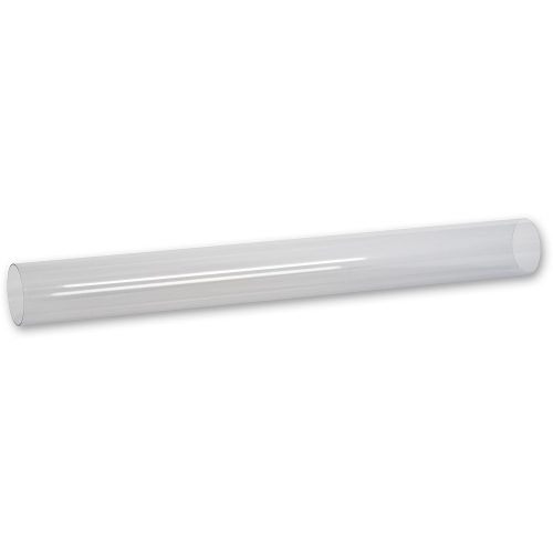 100tube 63Tube 63mm (2.5") Diameter Clear PVC Tube x 900mm (36") Long