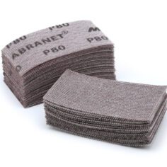 Mirka 70 x 125mm Abranet Strips 80 Grit  Pk50