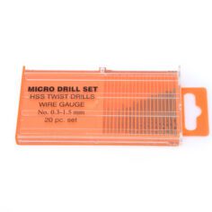Planet Micro Drill Set - 20 HSS Twist Drills 0.3mm-1.5mm