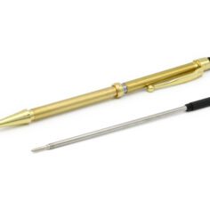 Rotur Standard Mech Ball End Clip Stylus 7mm Pen Kit Gold (5 pack)